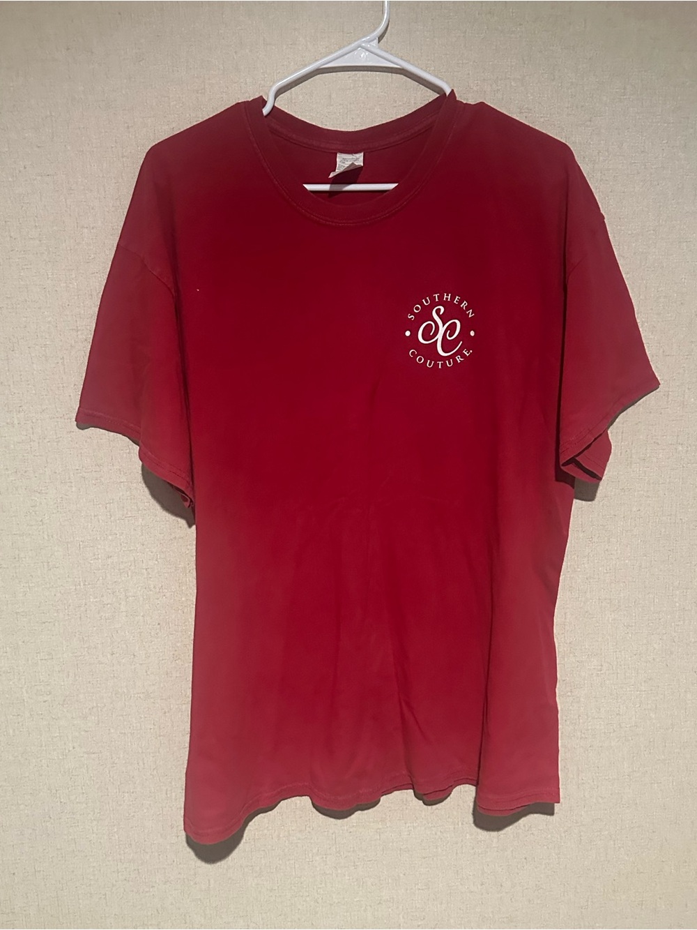 Southern Couture Women's XL Red Short Sleeve Tee